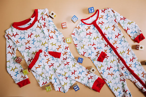 Balloon dog kids bamboo PJs