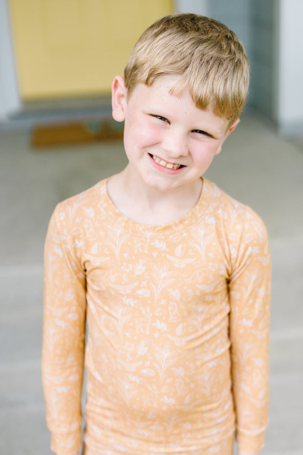 Woodland animal kids bamboo PJs