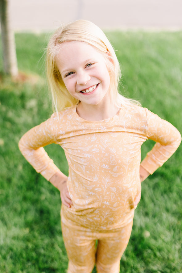 Woodland animal kids bamboo PJs