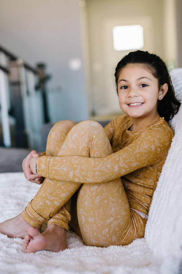 Woodland animal kids bamboo PJs