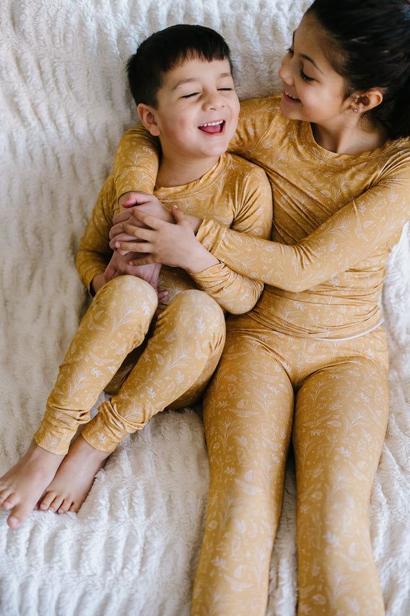 Woodland animal kids bamboo PJs