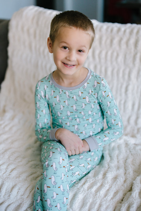 Silly seagull kids bamboo PJs