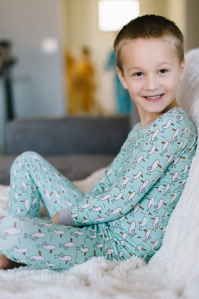 Silly seagull kids bamboo PJs