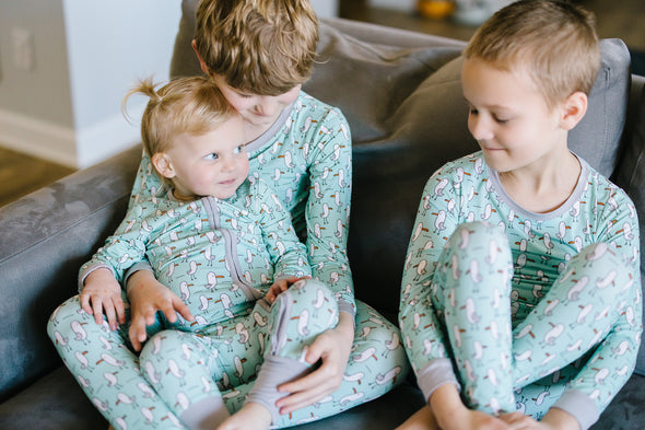 Silly seagull kids bamboo PJs