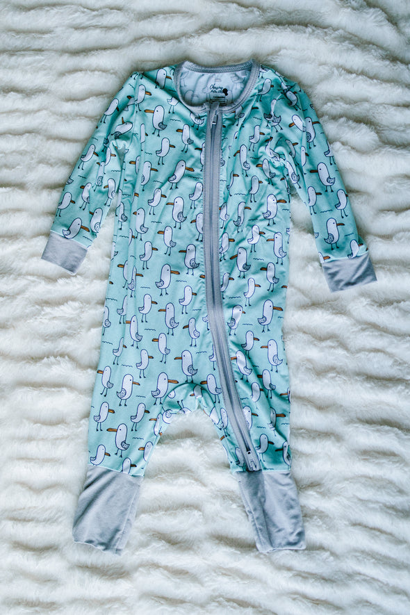 Silly seagull bamboo zippy sleeper